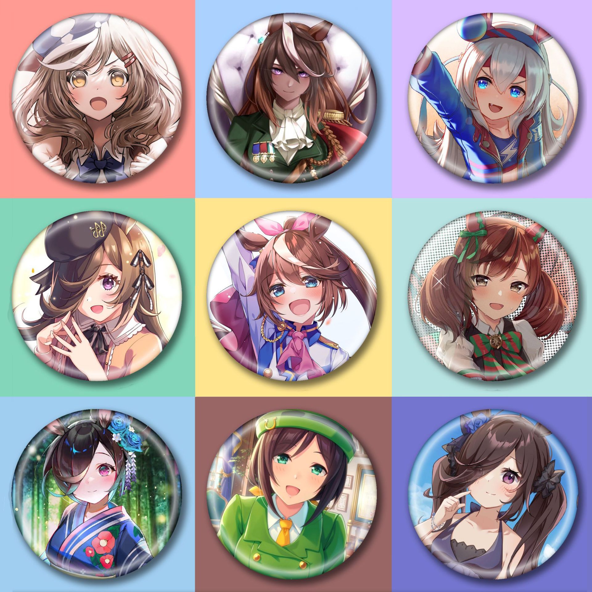 赛马娘徽章吧唧 动漫明星游戏周边胸章 赛马娘(121-150)