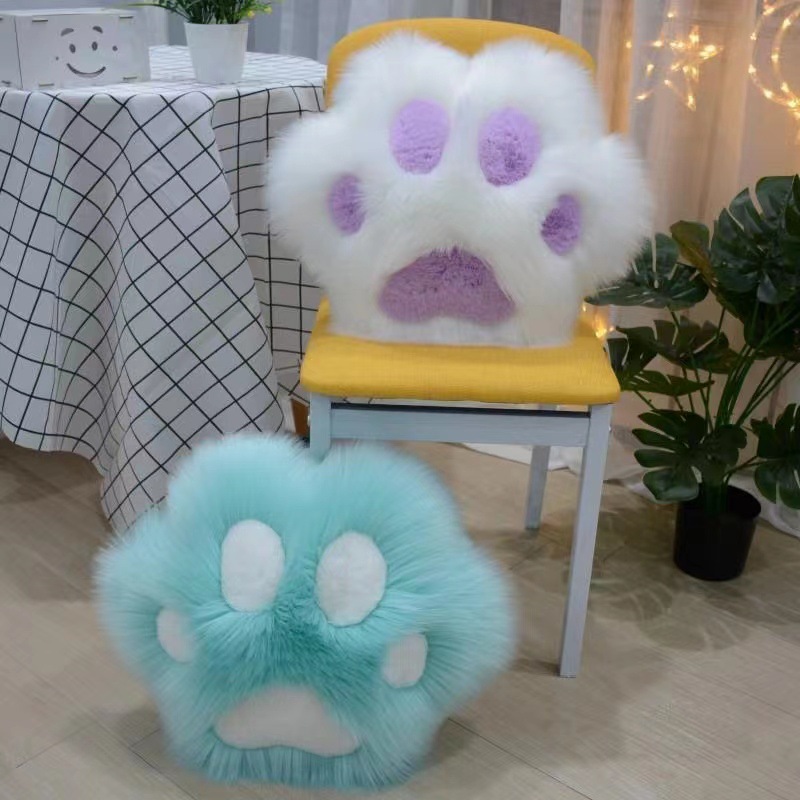 Nordic Ins Cute Cat Claw Pillow Bear Cat Claw Cushion Sofa Backrest Home Bed Head Lumbar Support Pillow Chair Cushion