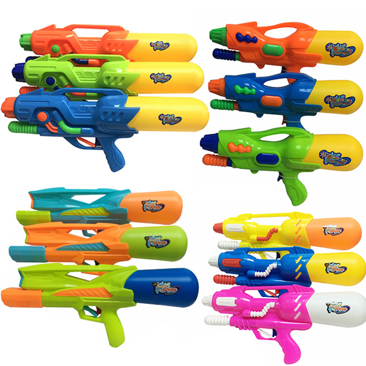 儿童抽拉式气压水枪夏季沙滩戏水玩具打水仗货源跨境线下商超玩具