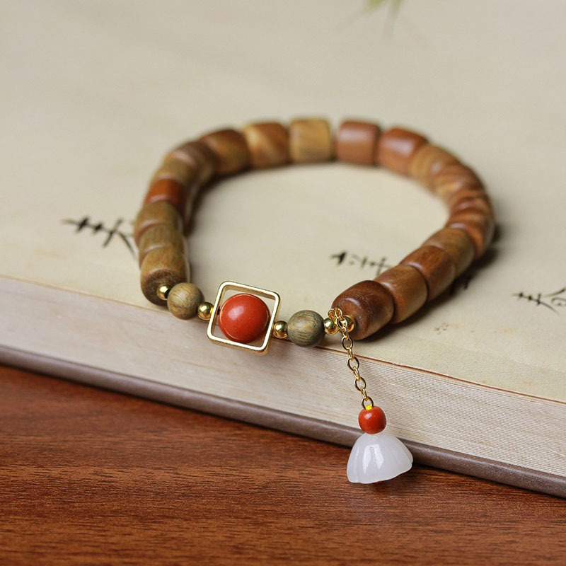 阿根廷绿檀木桶珠8mm单圈手串带香味 檀香木珠手链配饰念珠-阿里巴巴