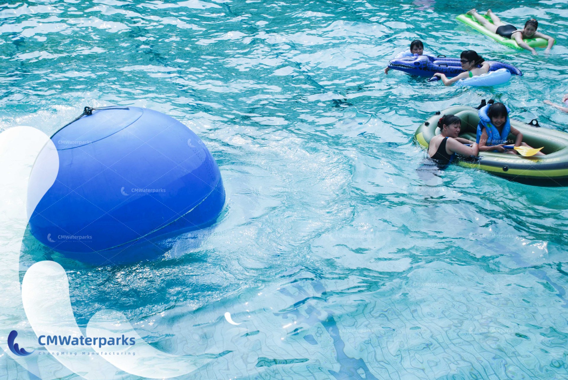 造浪球人工造浪设备水上游乐设施酒店度假村游泳池戏水波浪3d设计