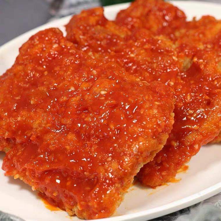 大成韩式甜辣鸡排6片 微波烤箱加热商用脆皮炸鸡 罗森同款