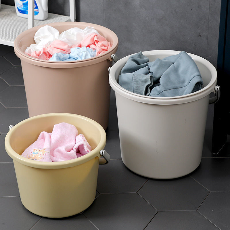 家用水桶塑料户外学生宿舍手提加厚桶盆圆形洗衣服多功能储装厂家