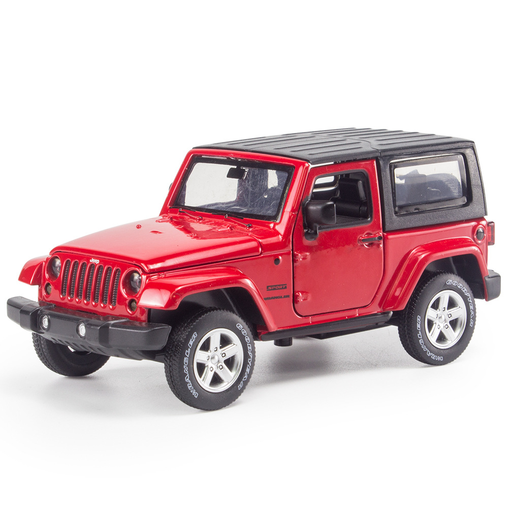 jeep吉普牧马人合金汽车模型摆件儿童仿真回力玩具车澄海玩具批发