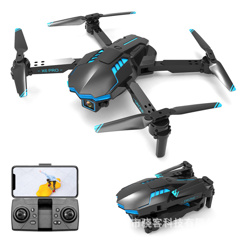 X6pro UAV 4K HD Aerial Photography Optical Flow Positioning Dual Camera Obstacle Avoidance Fixed Height Remote Control Aircraft Cross-Border Toys