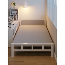 折叠床午休办公室家用单人床成人1.2米硬板加床便携简易铁床