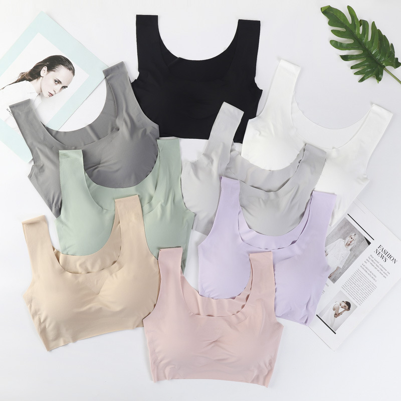 Shangpin Peace of Mind Generation Seamless Wireless Ice Silk Push up plus Size Running Vest Yoga Sports Underwear Women's Bra