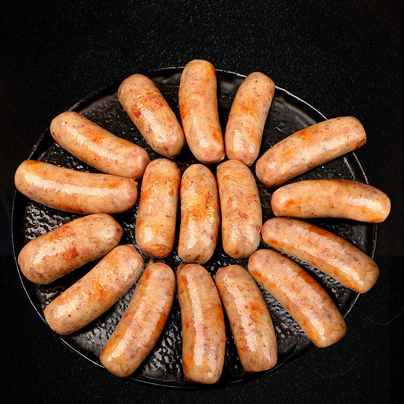 珍享台湾道地肠 50根猪肉火山石烤肠热狗大肉肠烧烤肠商用猪肉肠