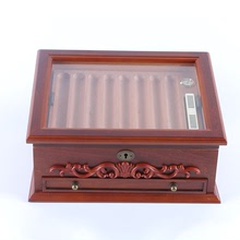 可定制批发古巴雪茄盒保湿盒雪茄烟盒加湿器西班牙雪松木包装盒