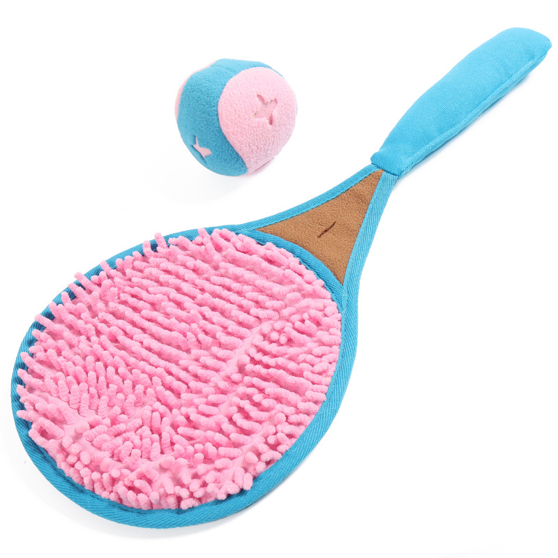 Pet Dog Tennis Rackets Toy New Puzzle Play Interactive Food Hiding Decompression Play Training Smell Pad Four Seasons