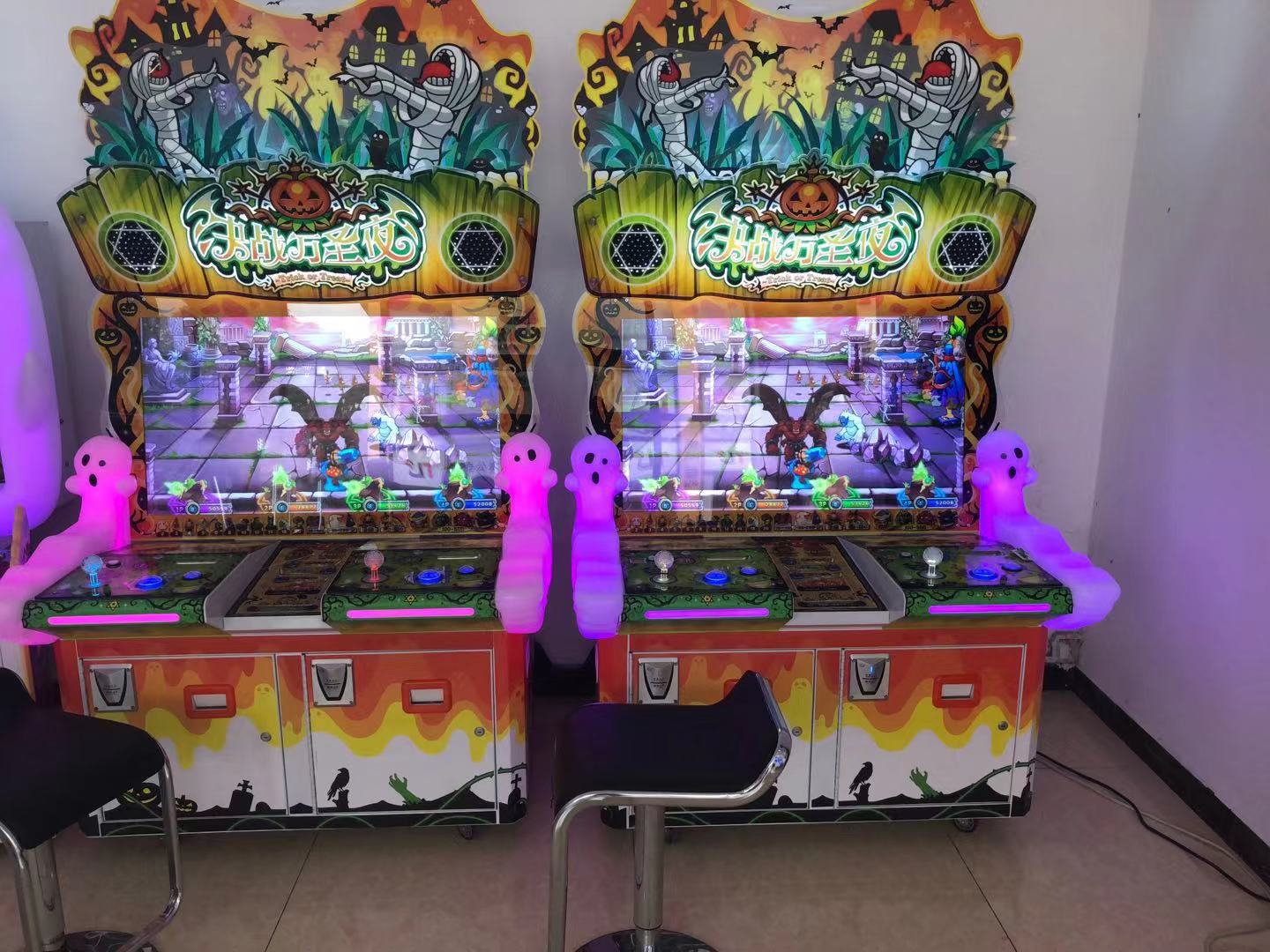 电玩城疯狂魔鬼城决战万圣夜游戏机文化部准入室内游乐场游艺设备