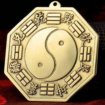 铜镜家用门口挂件凸镜凹镜八卦镜家居饰品摆件工艺品 太极镜批发