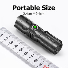 Mini flashlight M77 super bright Led the clip USB charging