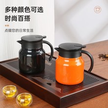 新款大容量闷茶壶316不锈钢保温茶壶 便携闷壶手柄咖啡壶可印logo