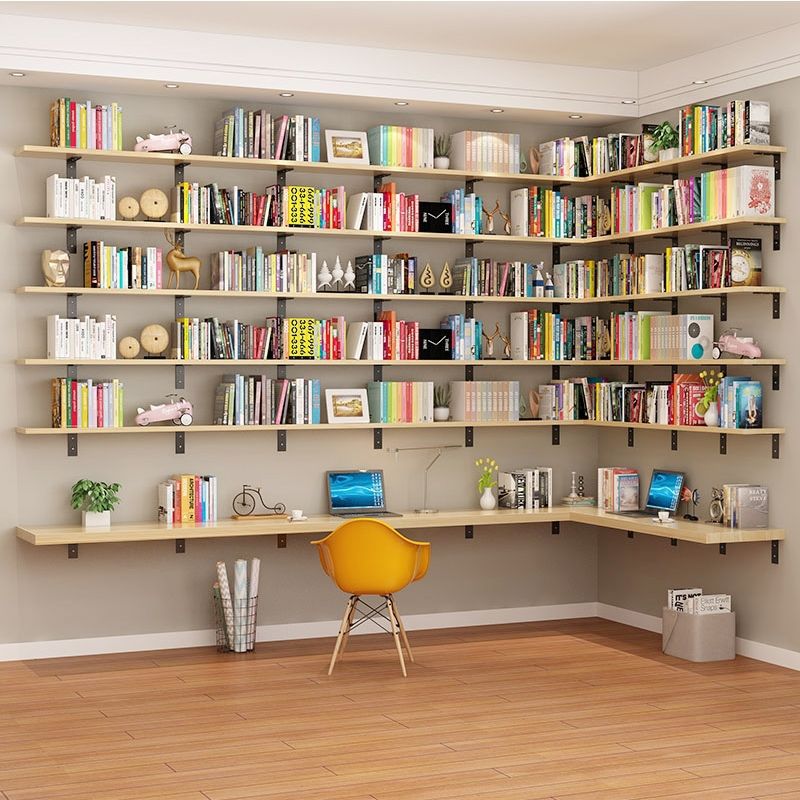 实木隔板书架壁挂上墙多层置物架客厅装饰架搁板鞋货架包包展示架