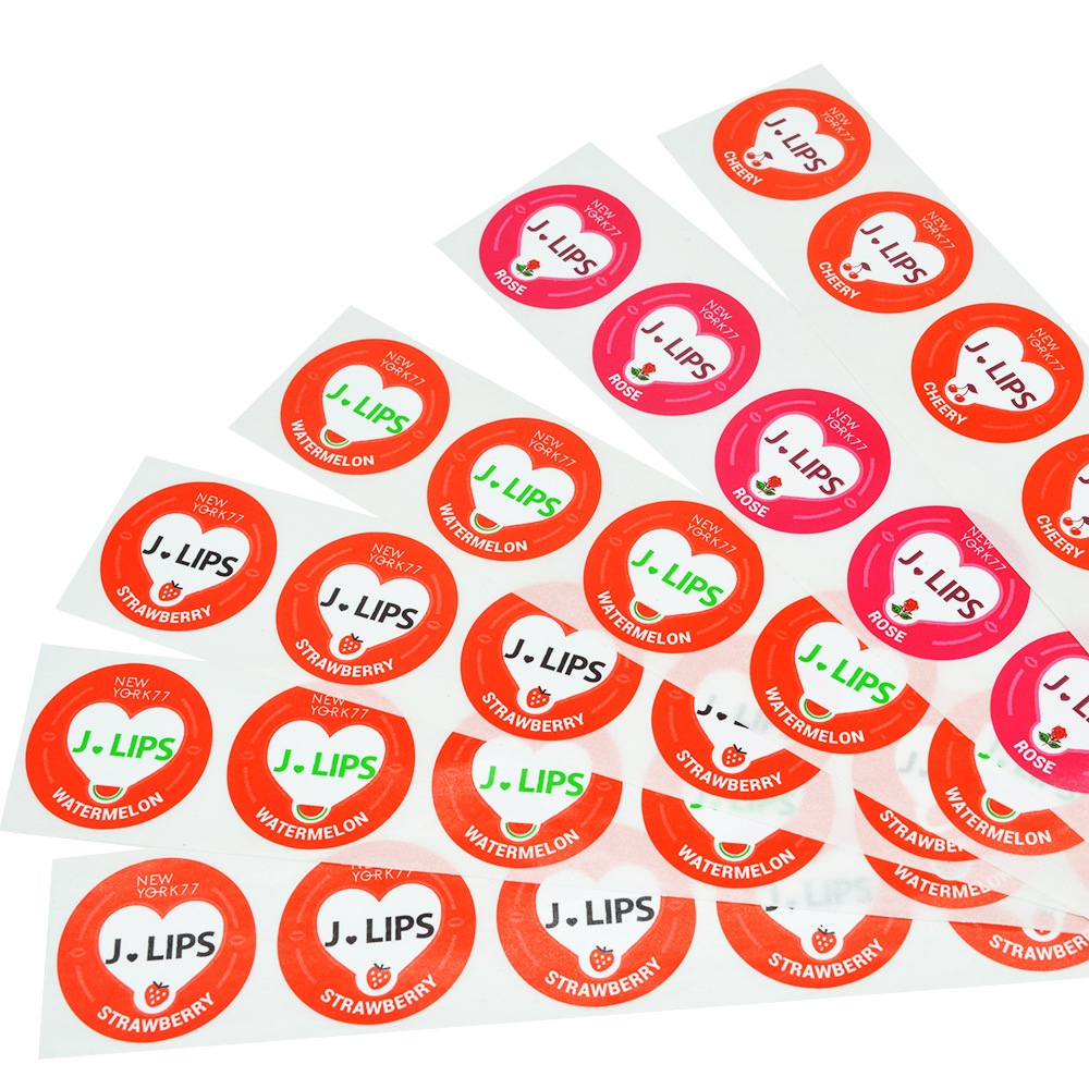 厂家定制铜版纸标签 卡通贴纸 彩色小圆贴专业不干胶标签印刷定制