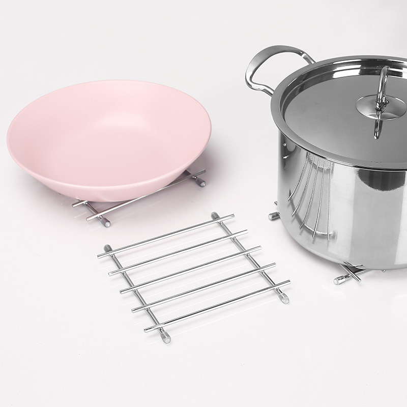 批发不锈钢餐垫锅垫隔热垫家用方形杯垫厨房餐桌垫盘碟垫碗垫垫厂