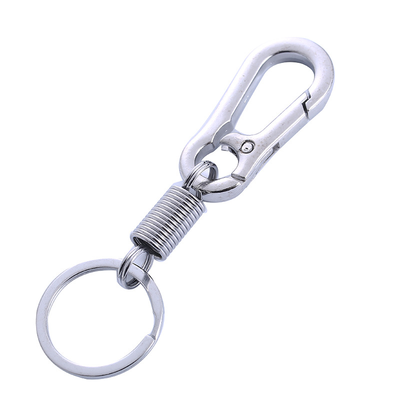 Men's Car Keychain Spring Key Pendants Climbing Button Carabiner Keychain Accessories Gift One Piece Dropshipping Free Shipping