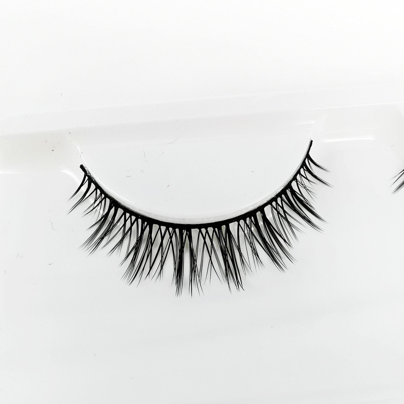 Huiyuan False Eyelashes P2 Extremely Thin Soft Natural Cross Ultra Short Eyelash 15 Pairs