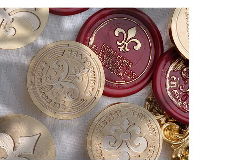 复古火漆印章原创鸢尾花系列学生手账diy装饰火蜡印信封请柬封印