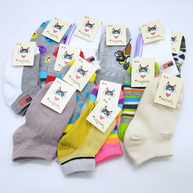 Children's Socks Children's Socks Sub-Independent Packaging Children's Socks Shallow Mouth Summer Men and Women Socks Ankle Socks Stall Spring and Summer Supply Stall Factory