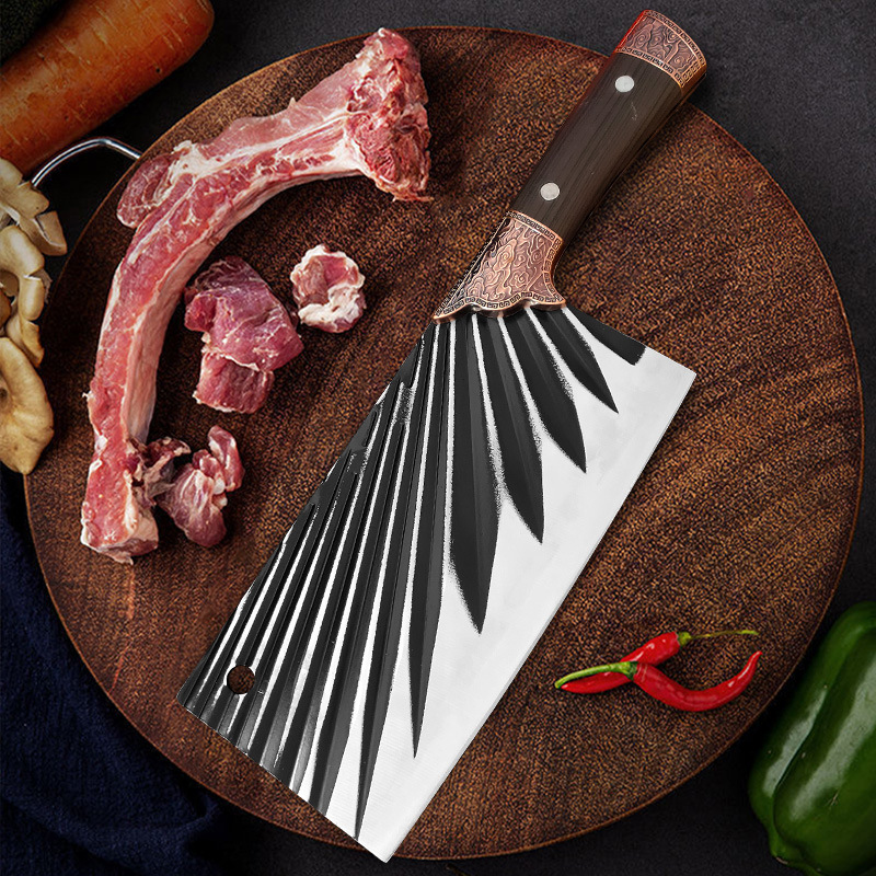 Household Kitchen Knife Hammer Pattern Bone Chopping Knife Vegetable Cutting Cleaver Cutting Dedicated Knife Slice Cutter Wholesale Stainless Steel Kitchen Knife