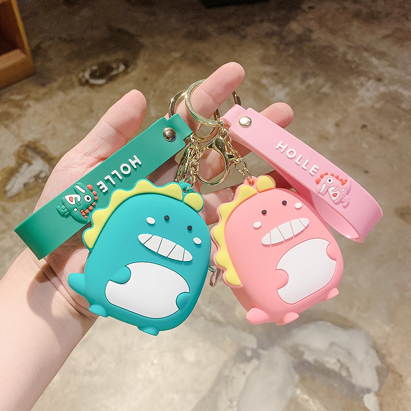 Kids Coin Purse Female Cute Korean Fan Cute Silica Gel Key Chain Pendant Cartoon Animal Coin Bag Stall Wholesale