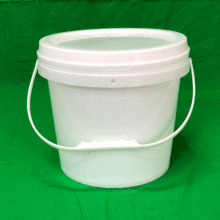 厂家供应PP8升塑料包装圆桶食品白色密封化工桶乳胶油墨涂料桶