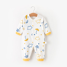 婴儿舒适连体衣秋装哈衣宝宝睡衣长袖幼儿爬服新生婴儿衣服0--1岁