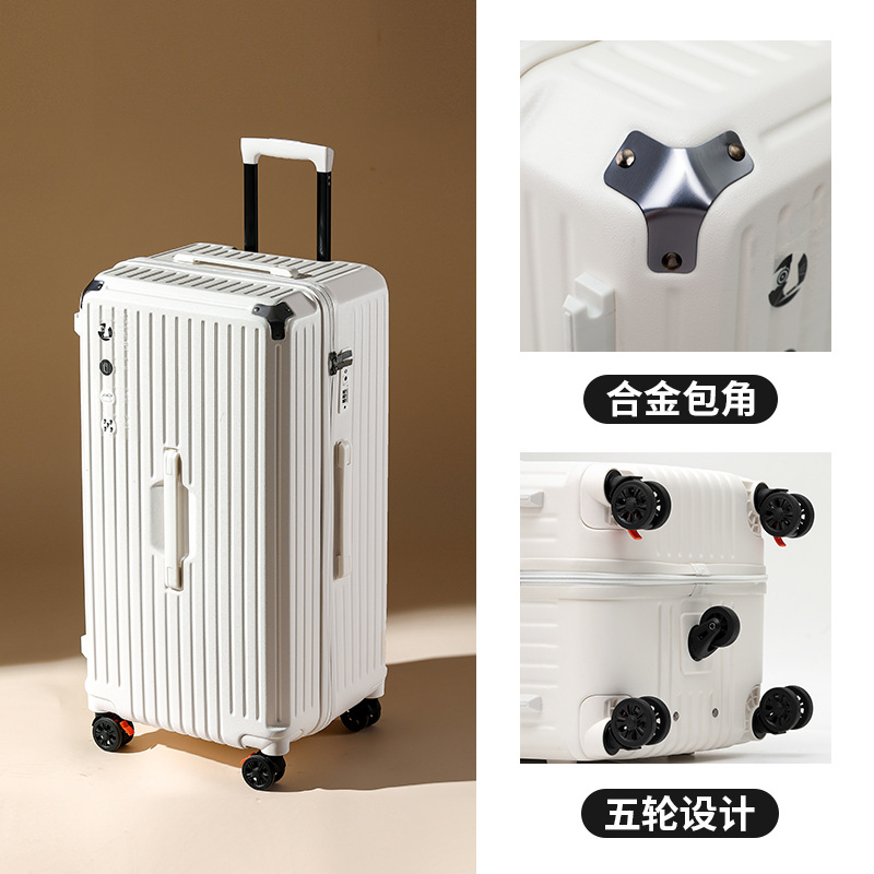 Charging Multi-Function Trolley Case Large Capacity 28-Inch Luggage Female Shock Absorber Brake Universal Wheel Password Travel Suitcase