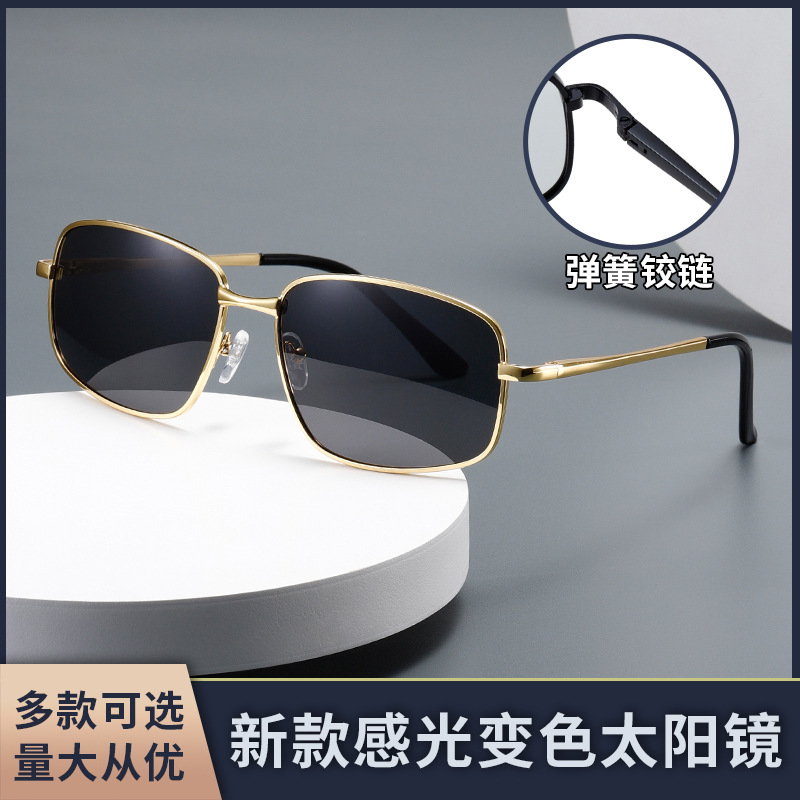 2024 New Spring Leg Small Frame Metal Sunglasses Men and Women Korean Harajuku Style Retro Street Polarized Sunglasses 1018