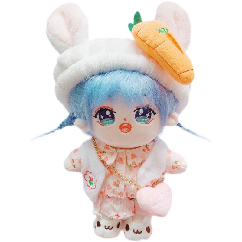 20cm无属性q版明星娃娃人形公仔 蓝芝小舞网红可爱人形棉花娃娃