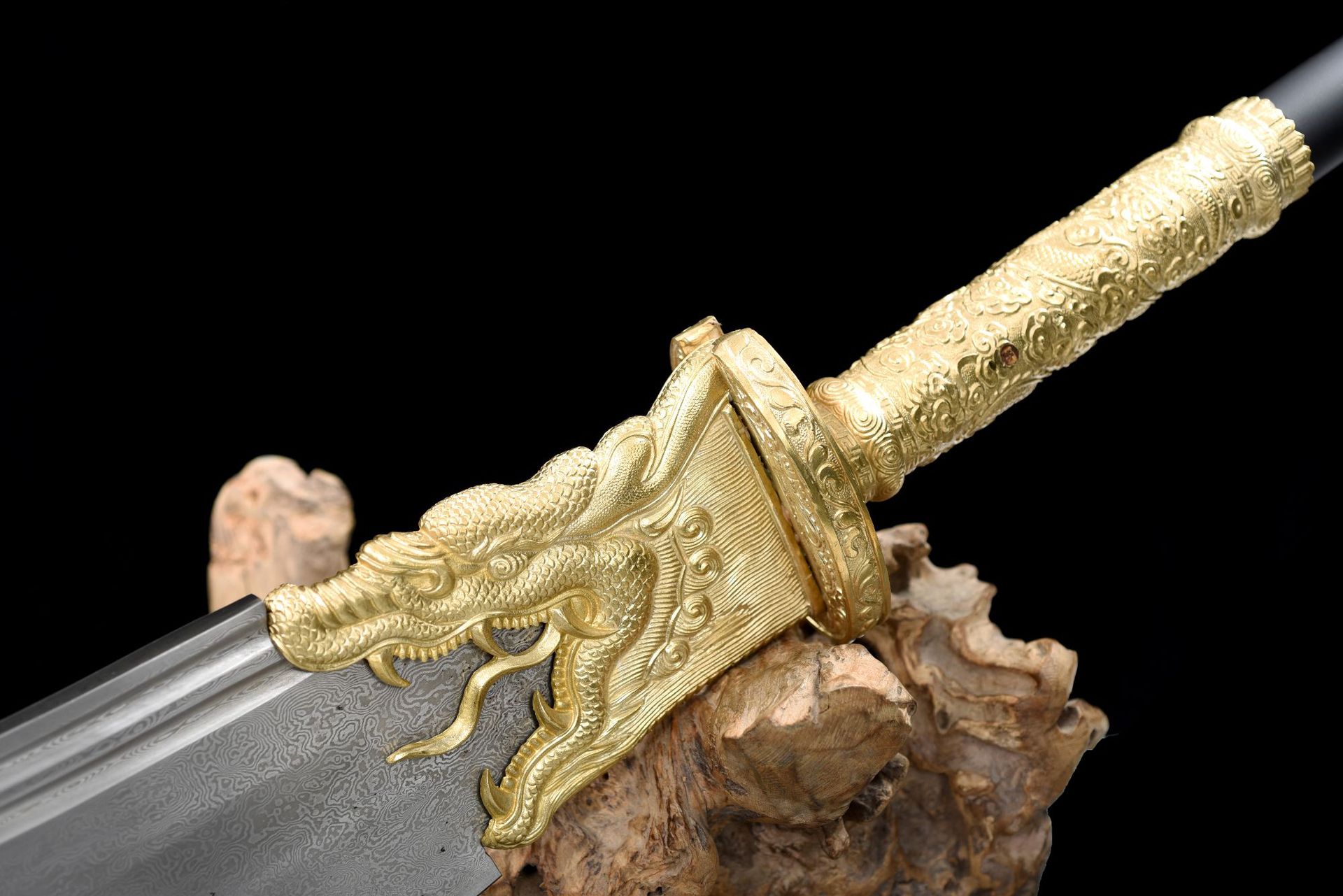 龙泉市刀剑花纹钢青龙偃月刀十八般兵器关公长刀工艺品摆件未开刃