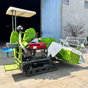 25马力履带式水稻收割机小型稻麦联合收割机出口小麦联合收割机