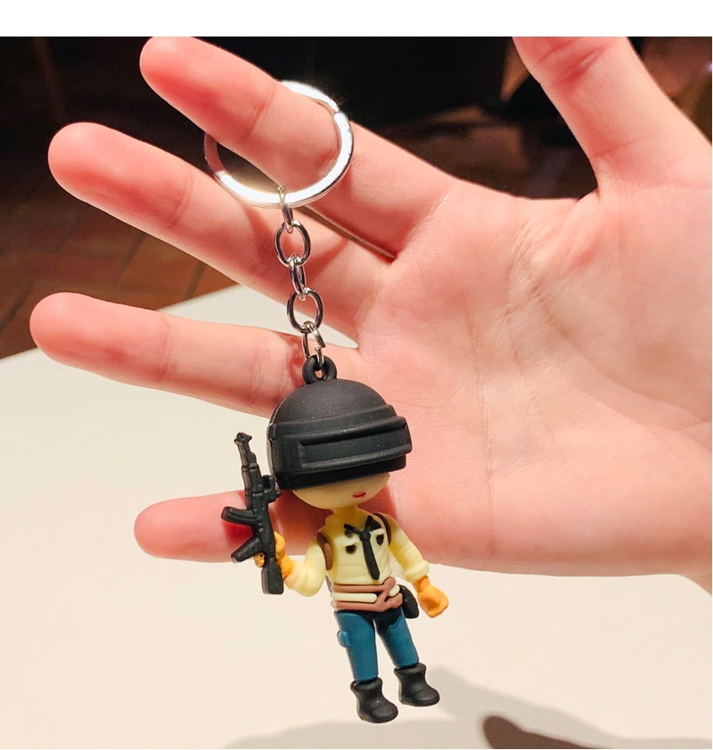 和平精英绝地求生卡通吃鸡人物 钥匙扣包包挂件汽车钥匙链小礼品