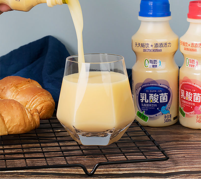 新货 胃动力乳酸菌饮品340ml*6瓶12瓶整箱早餐酸奶益生元牛奶饮料