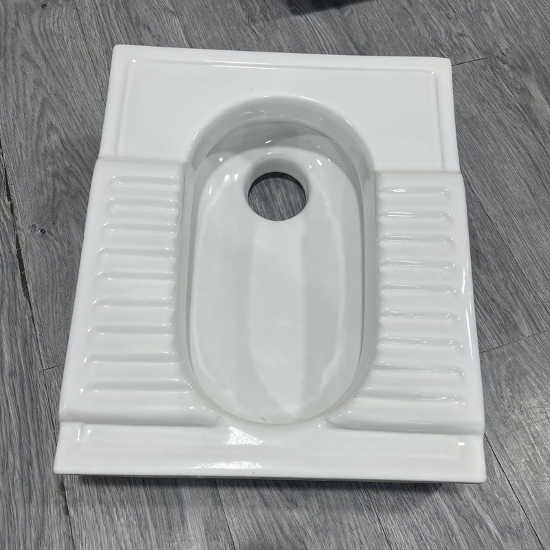 14cm高直冲蹲便器卫生间陶瓷便盆蹲坑大便器超薄蹲便器厕所蹲便器