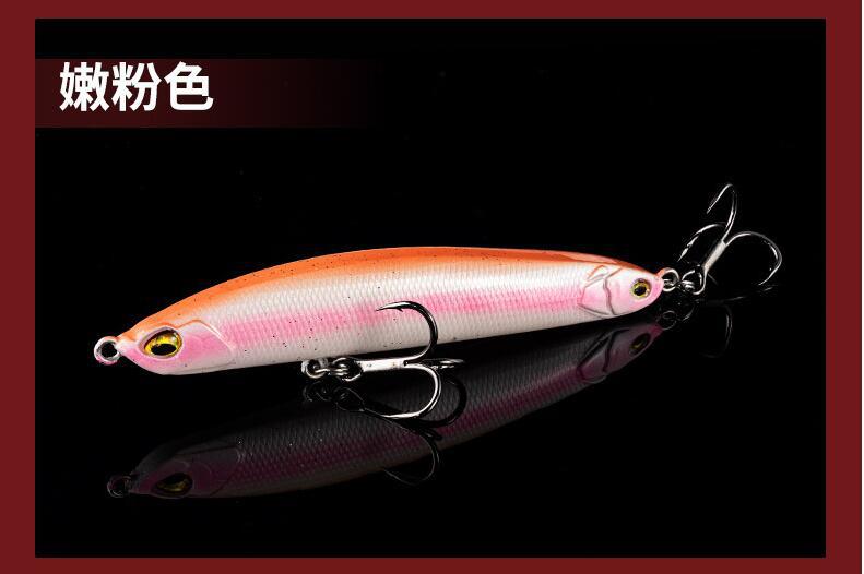 Factory Wholesale Outdoor Fishing Gear Lure Lure Hard Bait Soft Bait Submerged Pencil Center of Gravity Shift Chattering Double-Headed Brake