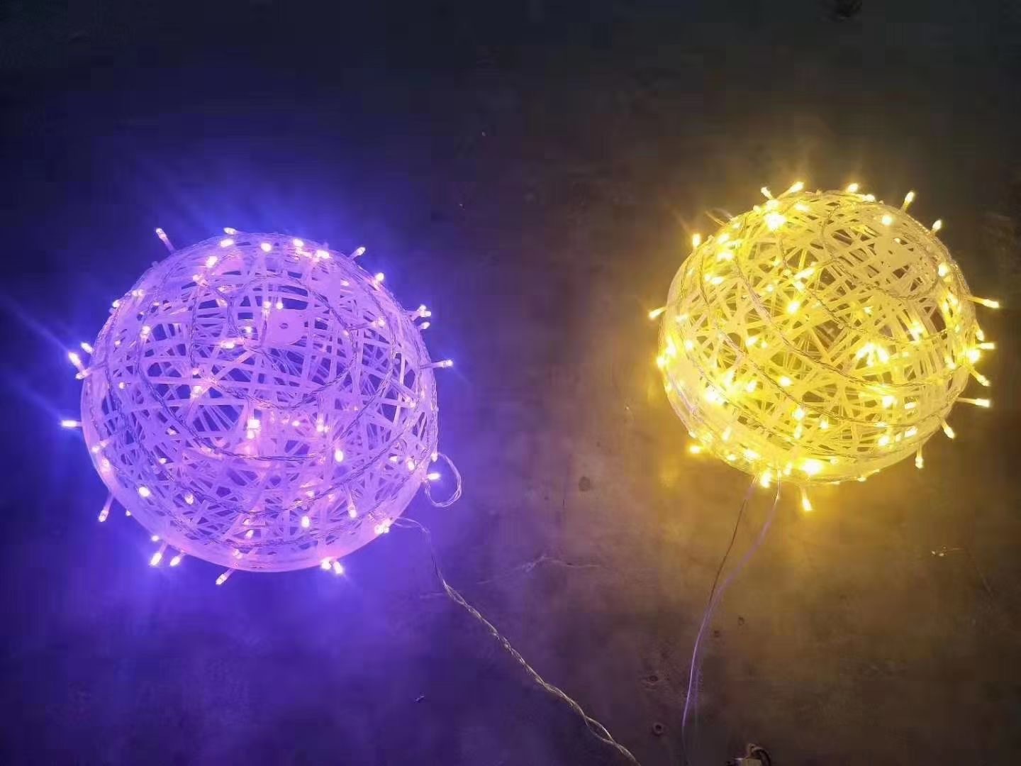led彩灯闪灯串灯满天星防水树灯挂灯圣诞节日装饰灯星星灯藤球灯