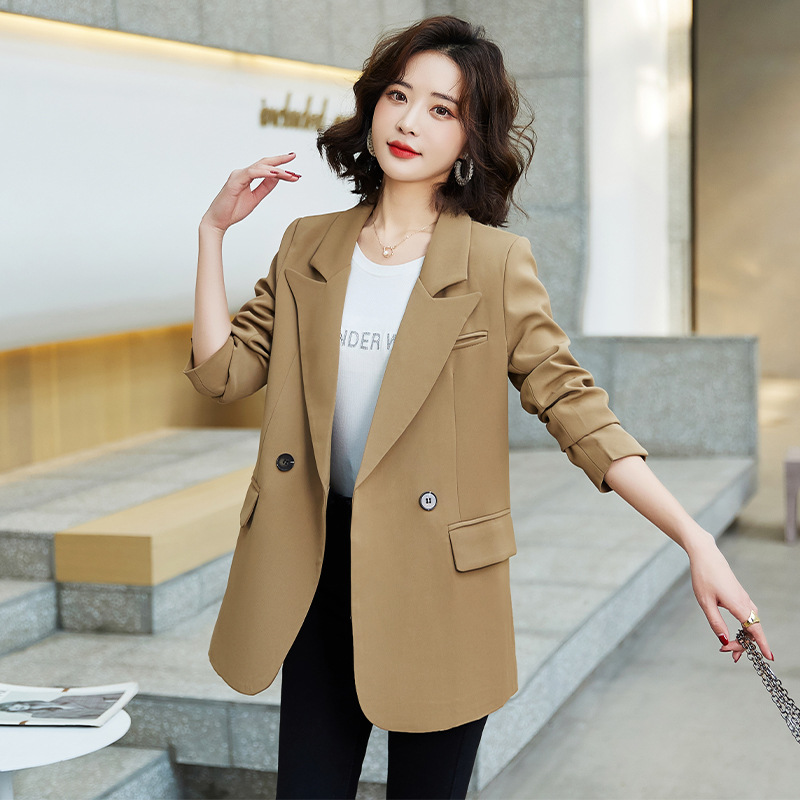 网红春秋新款小西装外套女2022爆款气质洋气宽松显瘦韩版女士西服
