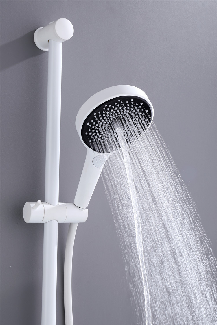 源头厂全铜恒温浴缸简易花洒液态硅胶满天星喷洒白色升降淋浴花洒