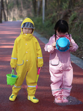 儿童连体雨衣男童全身一体防水女童宝宝幼儿小学生防雨服雨裤套装