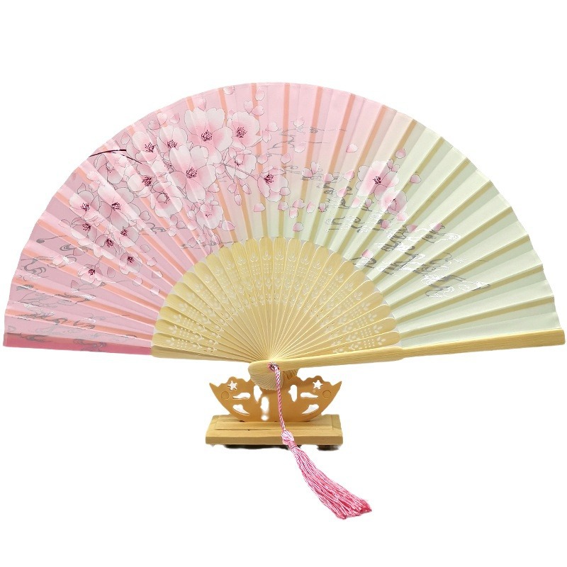 Folding Fan Bamboo Antique Fan Student Female Chinese Style Small Fan Folding Fan Ancient Style Student Gift Fan