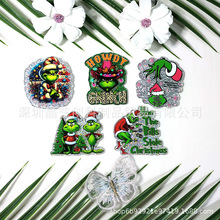 专供跨境爆款亮片亚克力DIY配件饰品-圣诞节系列齐齐晶艺创科工厂