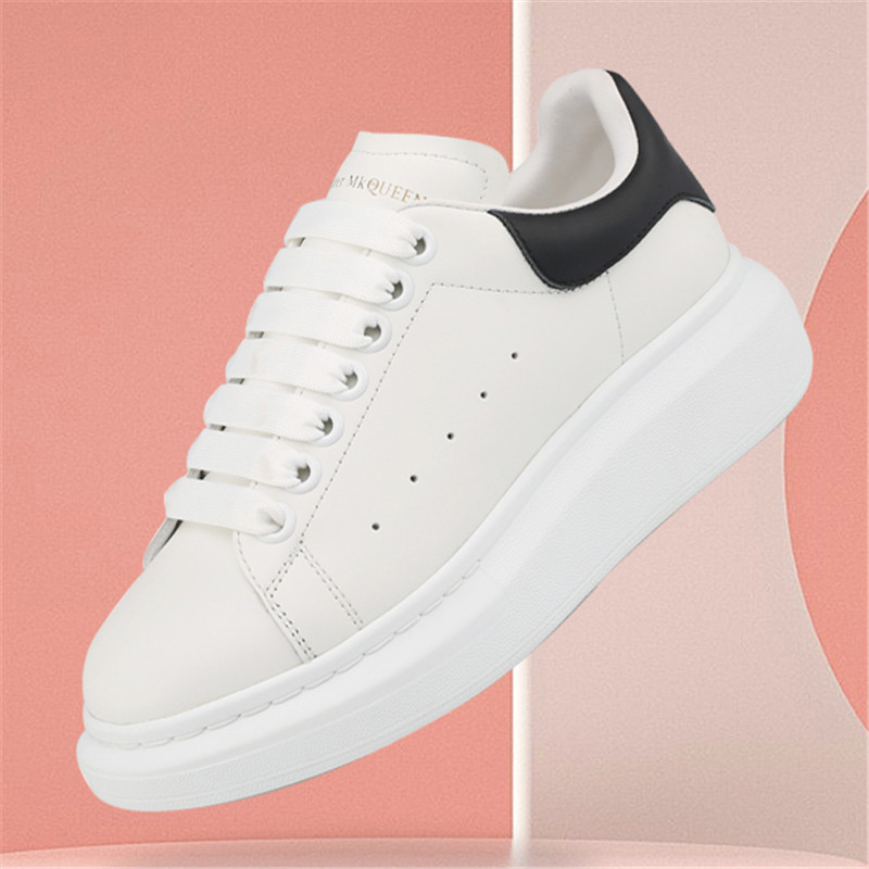 康特2021新款女鞋小白鞋女厚底羊皮街拍潮鞋休闲百搭麦昆情侣板鞋