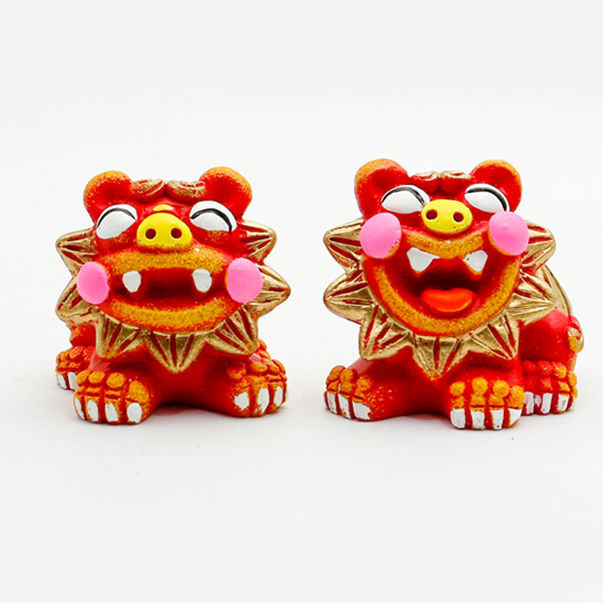 【小号】狮三百|石狮子创意可爱摆件文创集市旅游纪念工艺品文创