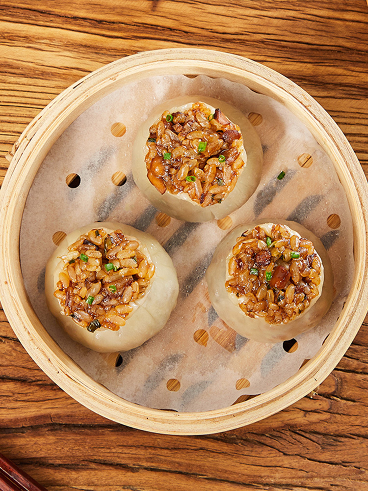 安井烧麦纸皮烧麦糯米早餐半成品懒人速食品冷冻蛋黄烧卖速冻包子