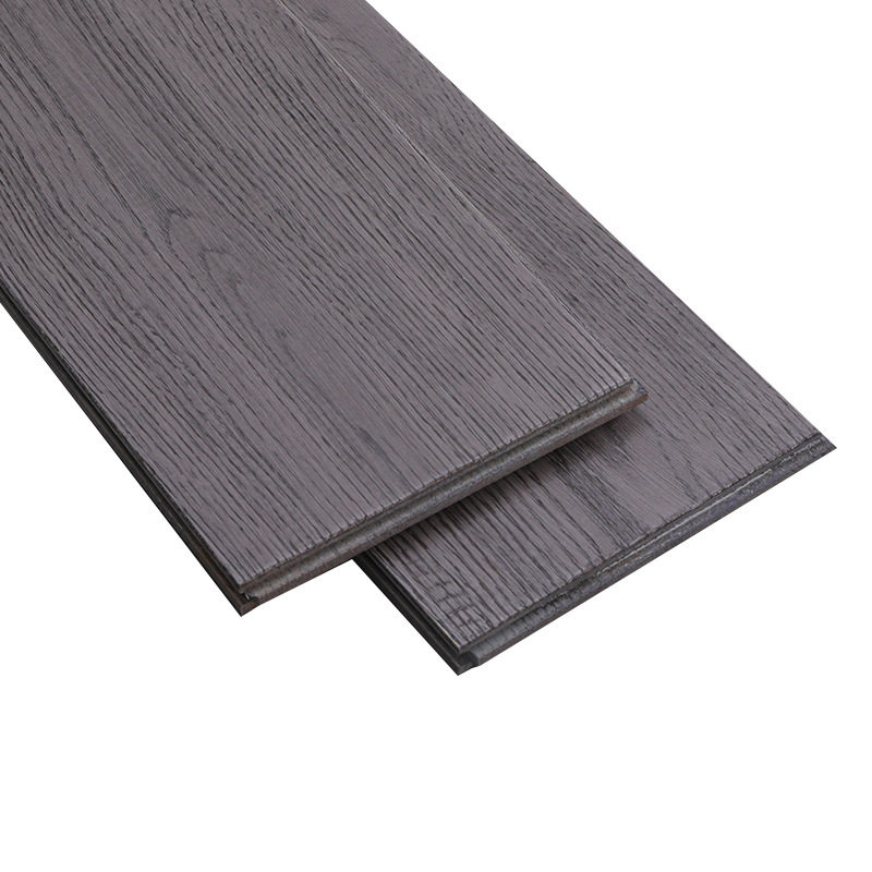 蓝欧木业白橡红橡欧橡木冷色灰色主流格丽斯手擦拉丝实木地板厂家