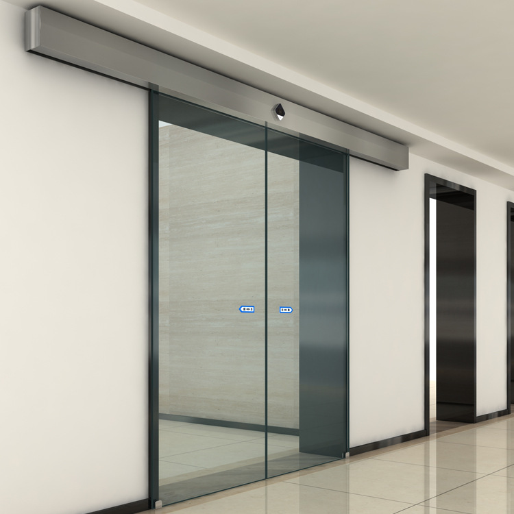 厂家直营不锈钢玻璃自动感应平移门密码 指纹 面部识别门禁06960