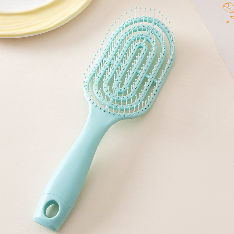 Comb Wholesale Fluffy Hair New Style Shape Hollow Long Handle Comb Curly Hair Vent Comb Airbag Cushion Massage Comb